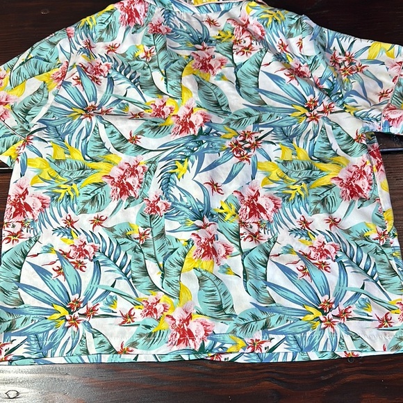 Cynthia Rowley Tropical Floral Pajama Set - Pink, Green, Yellow - Picture 6 of 16